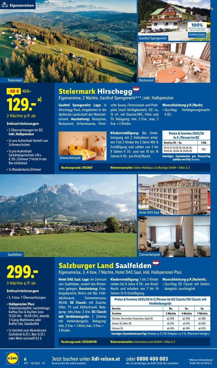 LIDL Flugblatt - Reisen - Oktober/November Reise-Highlights (2025-10-13 - 2025-11-15)