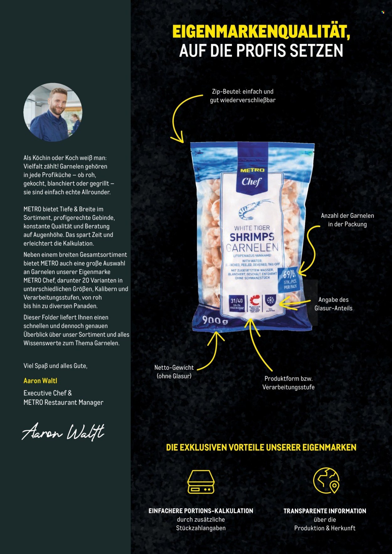 METRO Flugblatt - Garnelen Folder