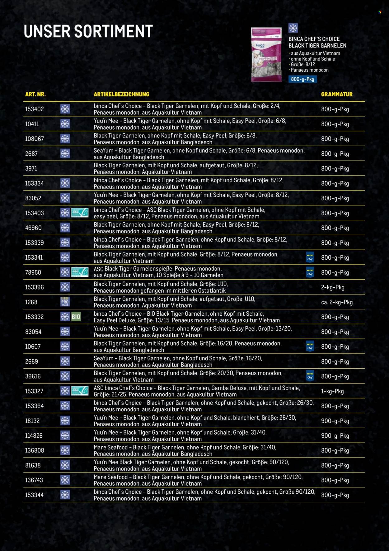 METRO Flugblatt - Garnelen Folder