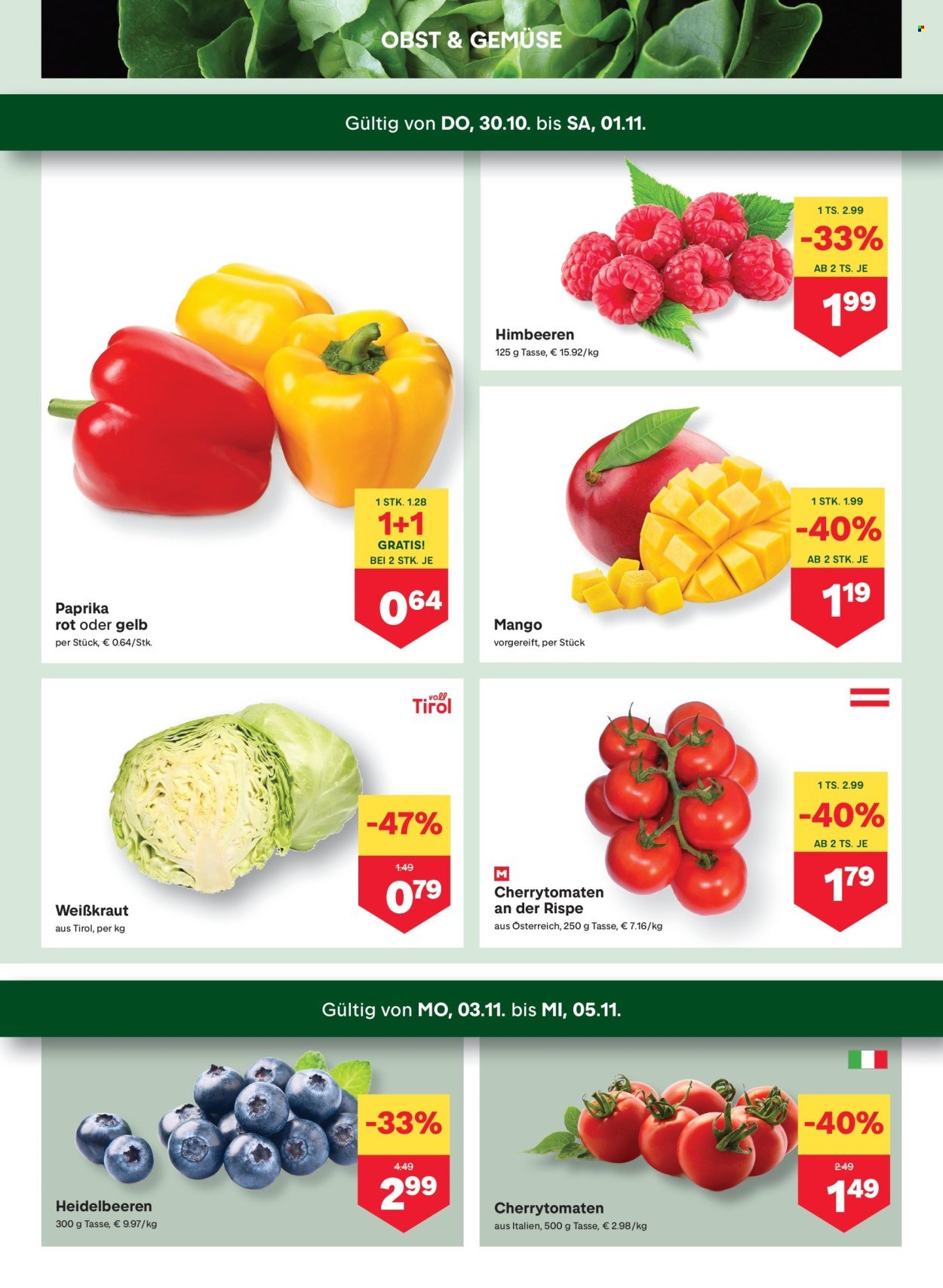 MPREIS Flugblatt - Ab Donnerstag, 30.10.2025 (2025-10-30 - 2025-11-05) | 2