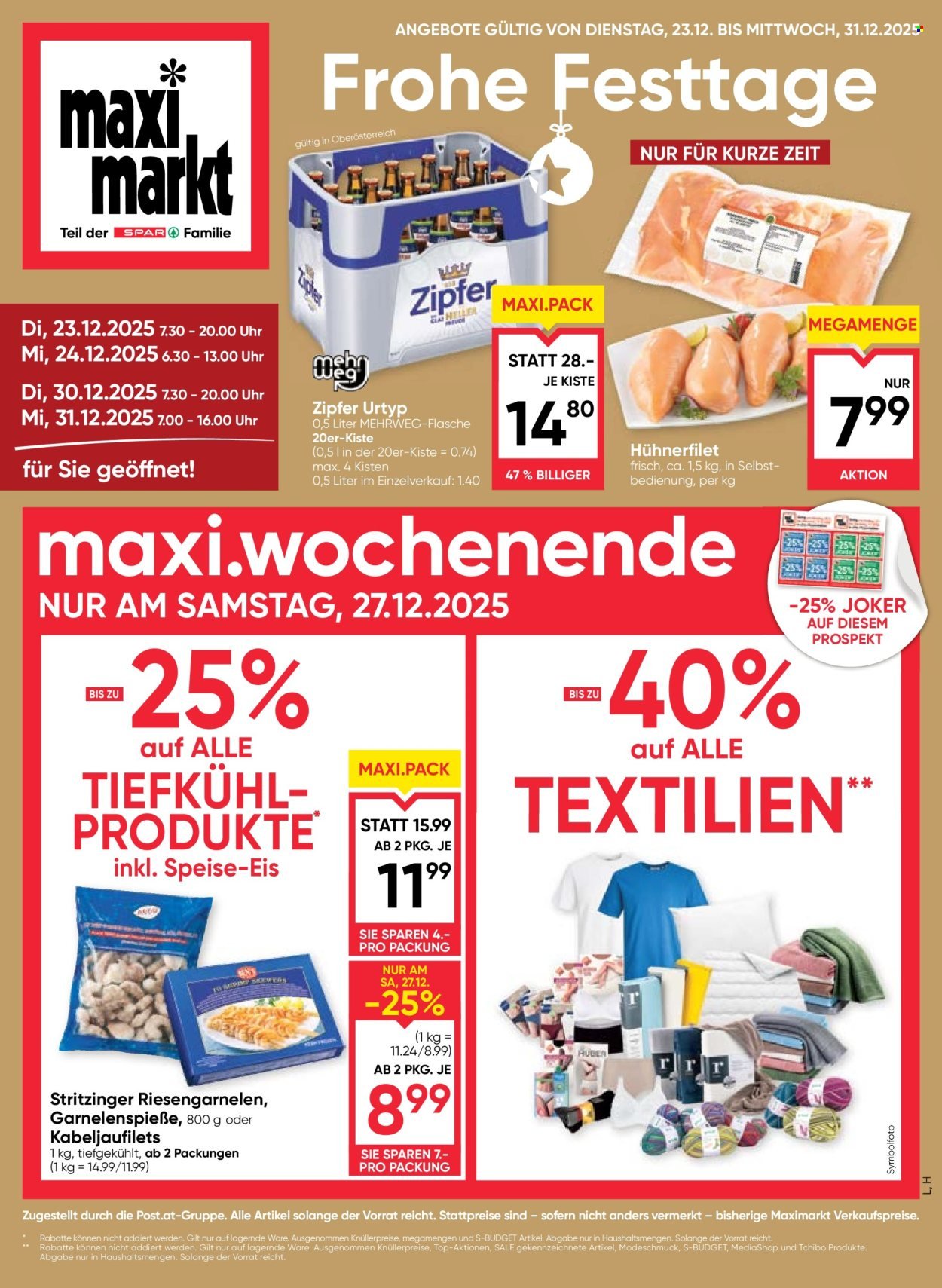 MAXIMARKT Flugblatt - Ab Dienstag, 23.12.2025