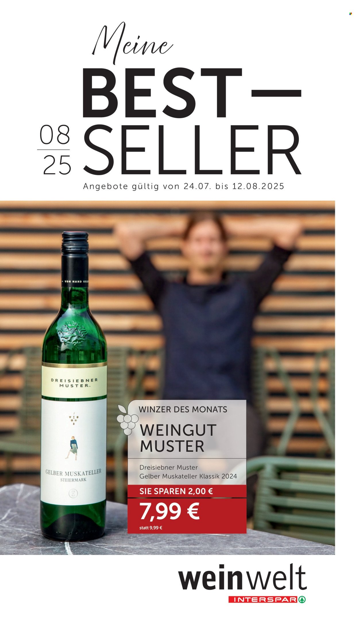 INTERSPAR Flugblatt - Weinwelt Bestseller 08 2025 (2025-07-24 - 2025-08-12)