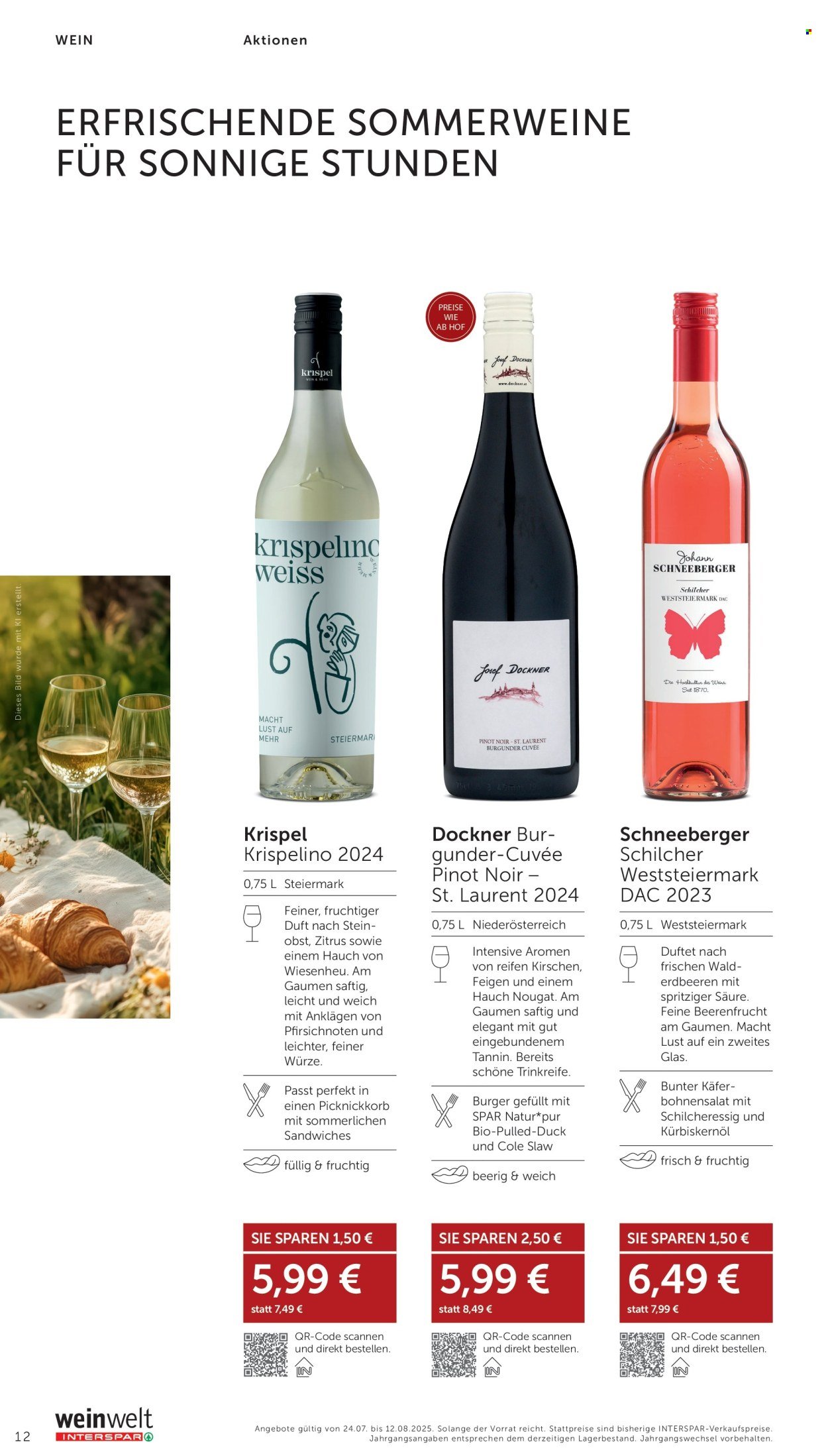 INTERSPAR Flugblatt - Weinwelt Bestseller 08 2025 (2025-07-24 - 2025-08-12)