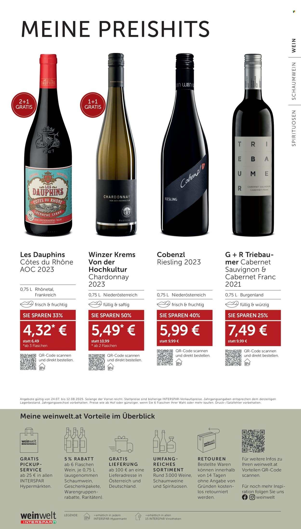 INTERSPAR Flugblatt - Weinwelt Bestseller 08 2025 (2025-07-24 - 2025-08-12)