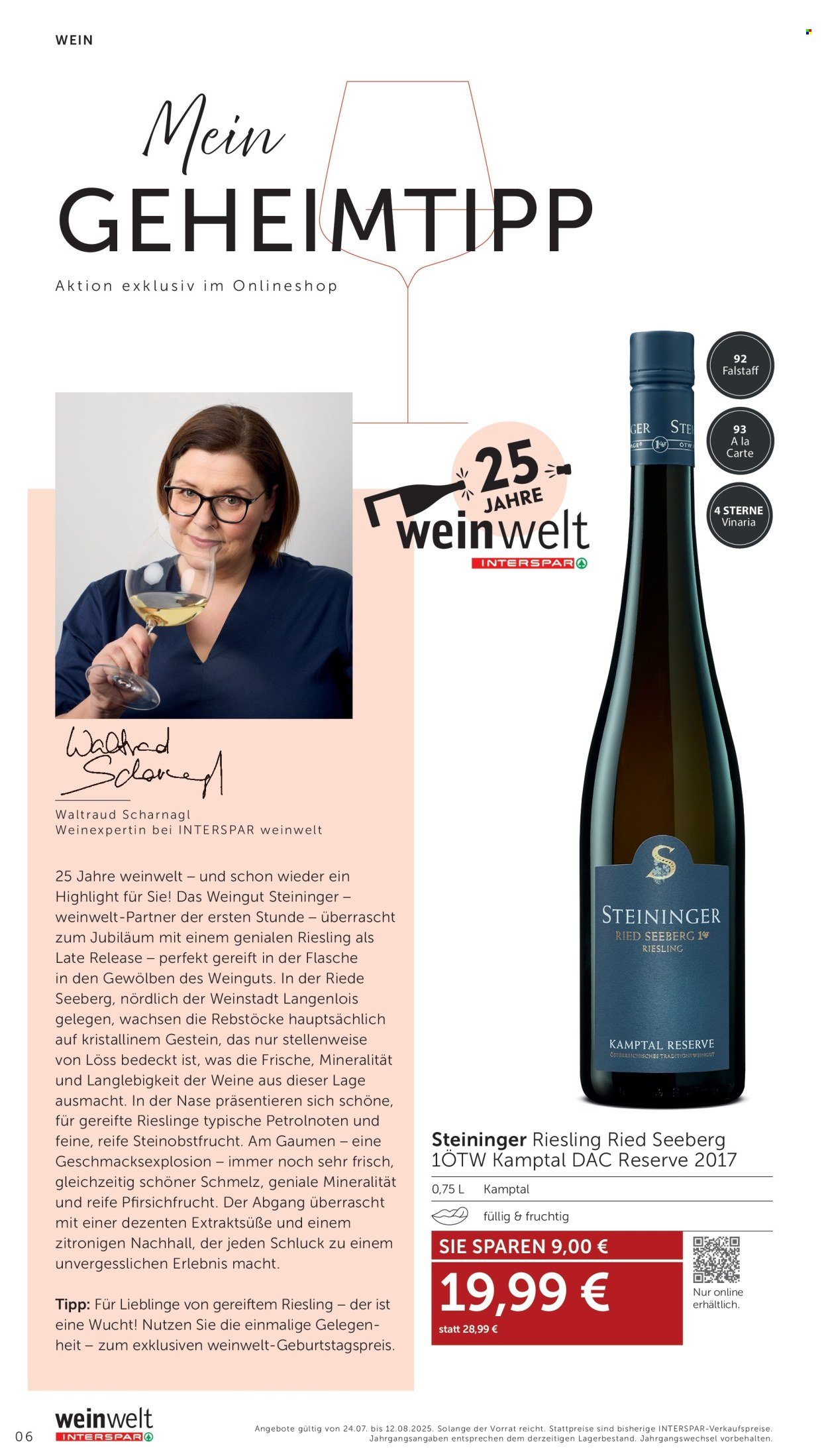 INTERSPAR Flugblatt - Weinwelt Bestseller 08 2025 (2025-07-24 - 2025-08-12)