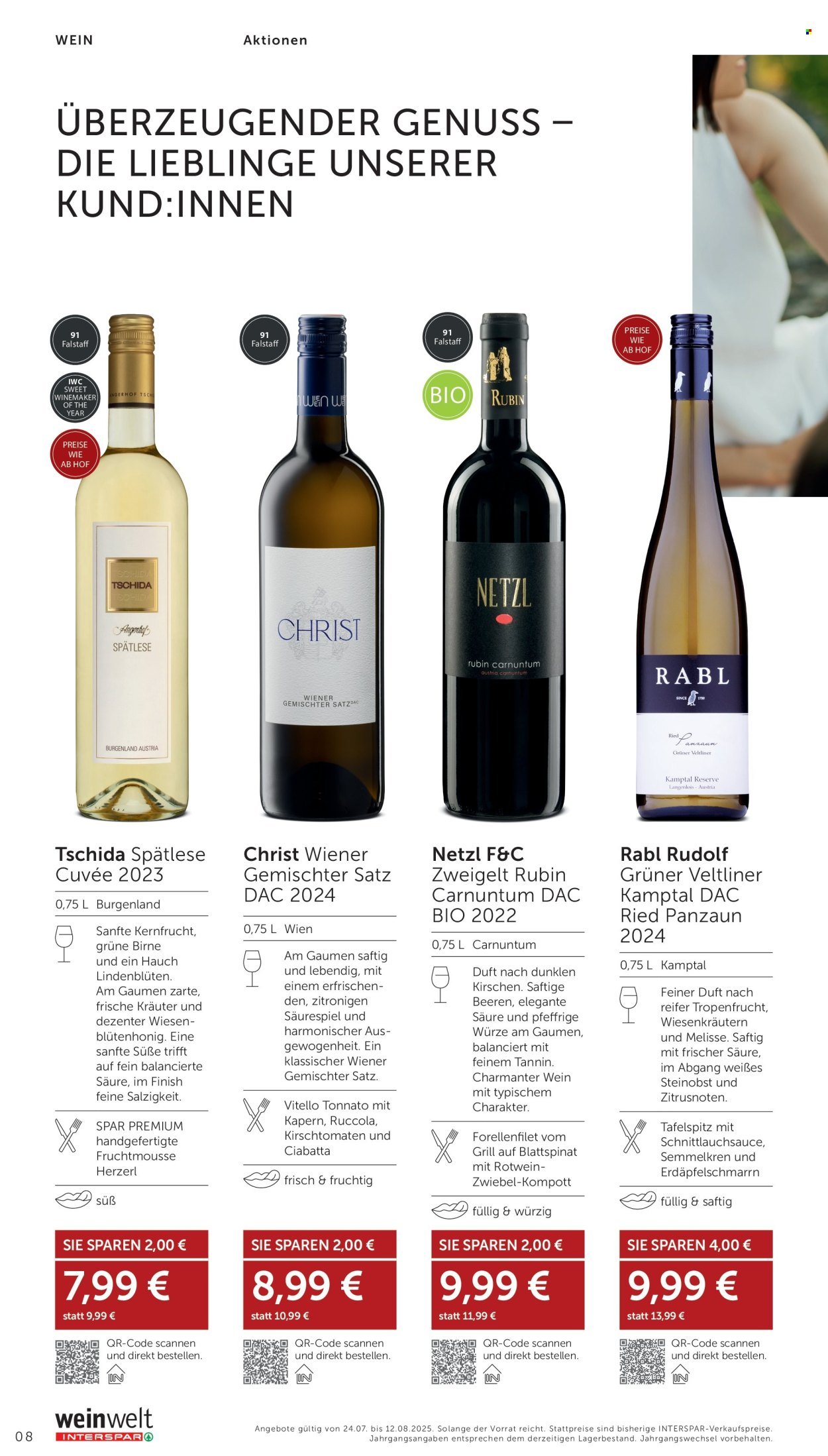 INTERSPAR Flugblatt - Weinwelt Bestseller 08 2025 (2025-07-24 - 2025-08-12)