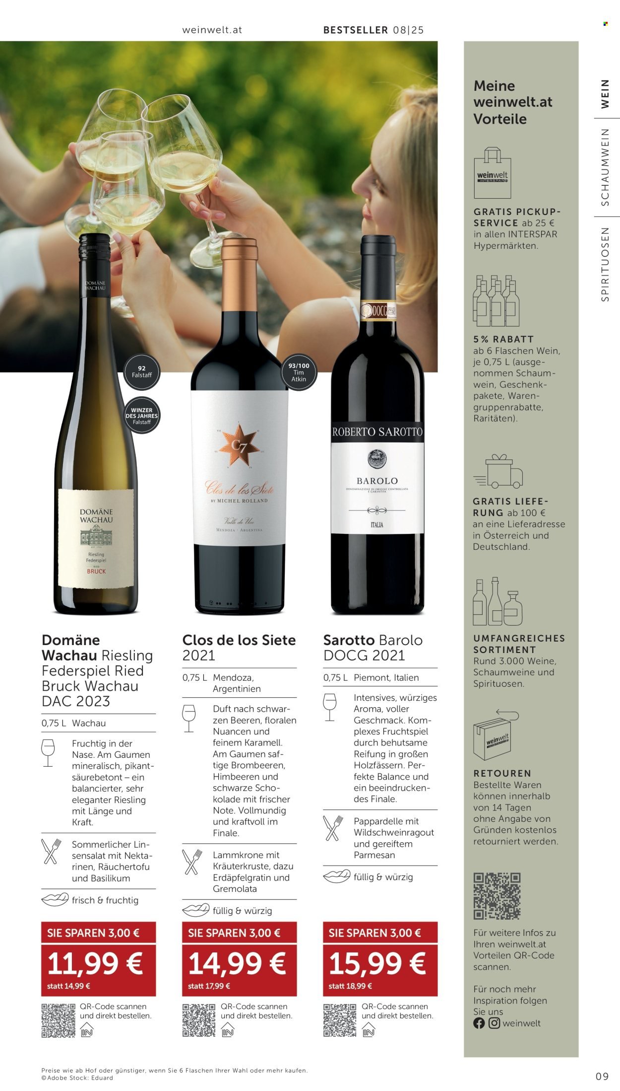 INTERSPAR Flugblatt - Weinwelt Bestseller 08 2025 (2025-07-24 - 2025-08-12)