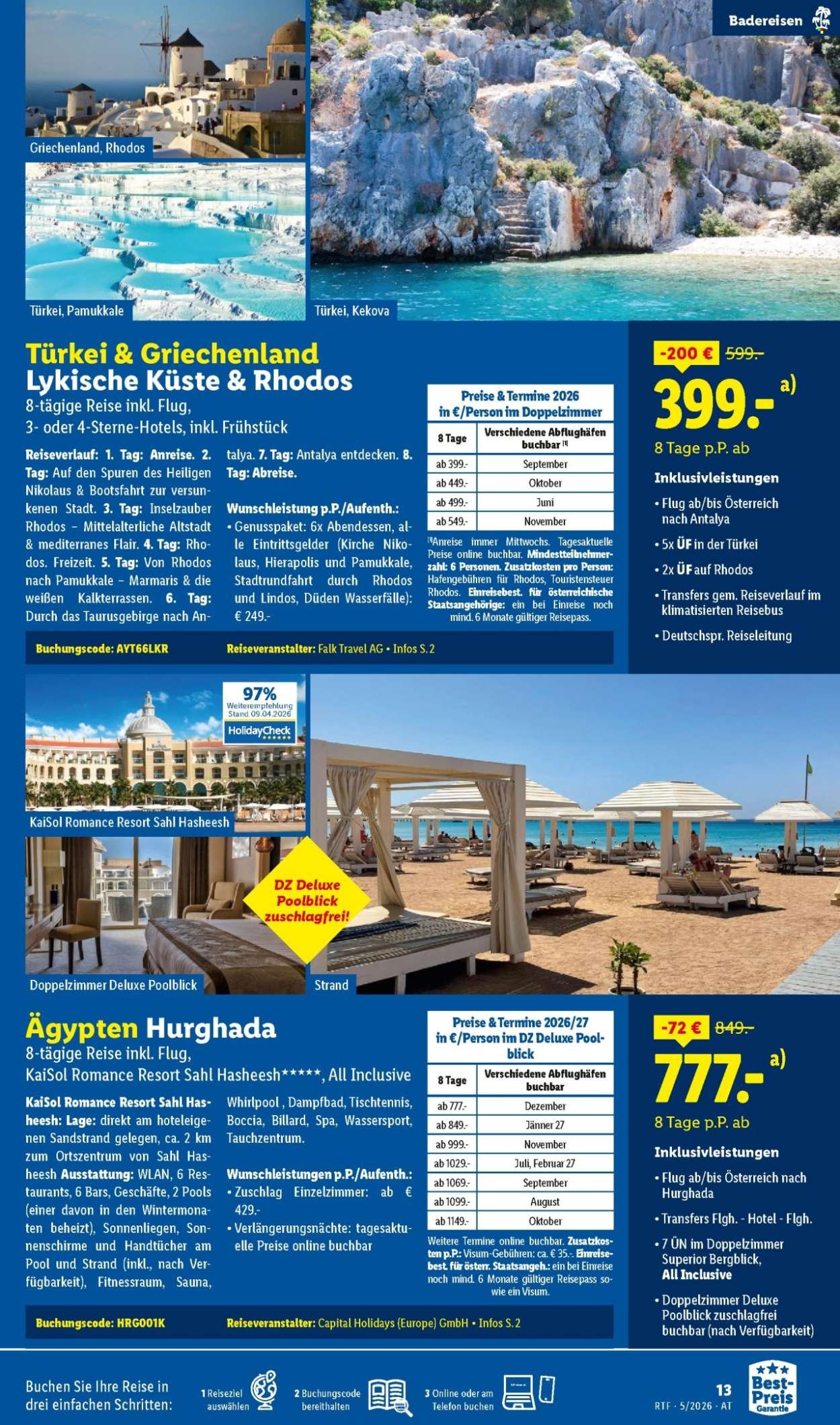 LIDL Flugblatt - Mai/Juni Reise-Highlights
