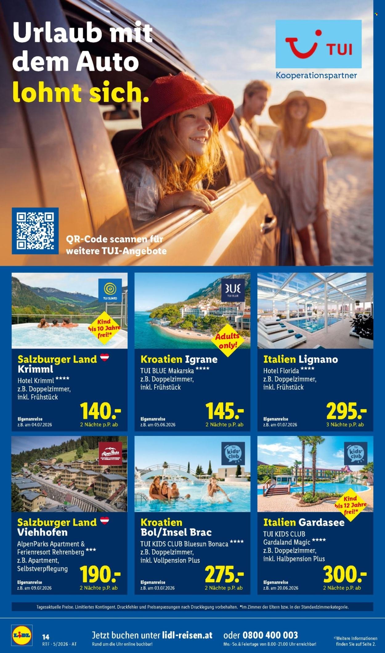 LIDL Flugblatt - Mai/Juni Reise-Highlights
