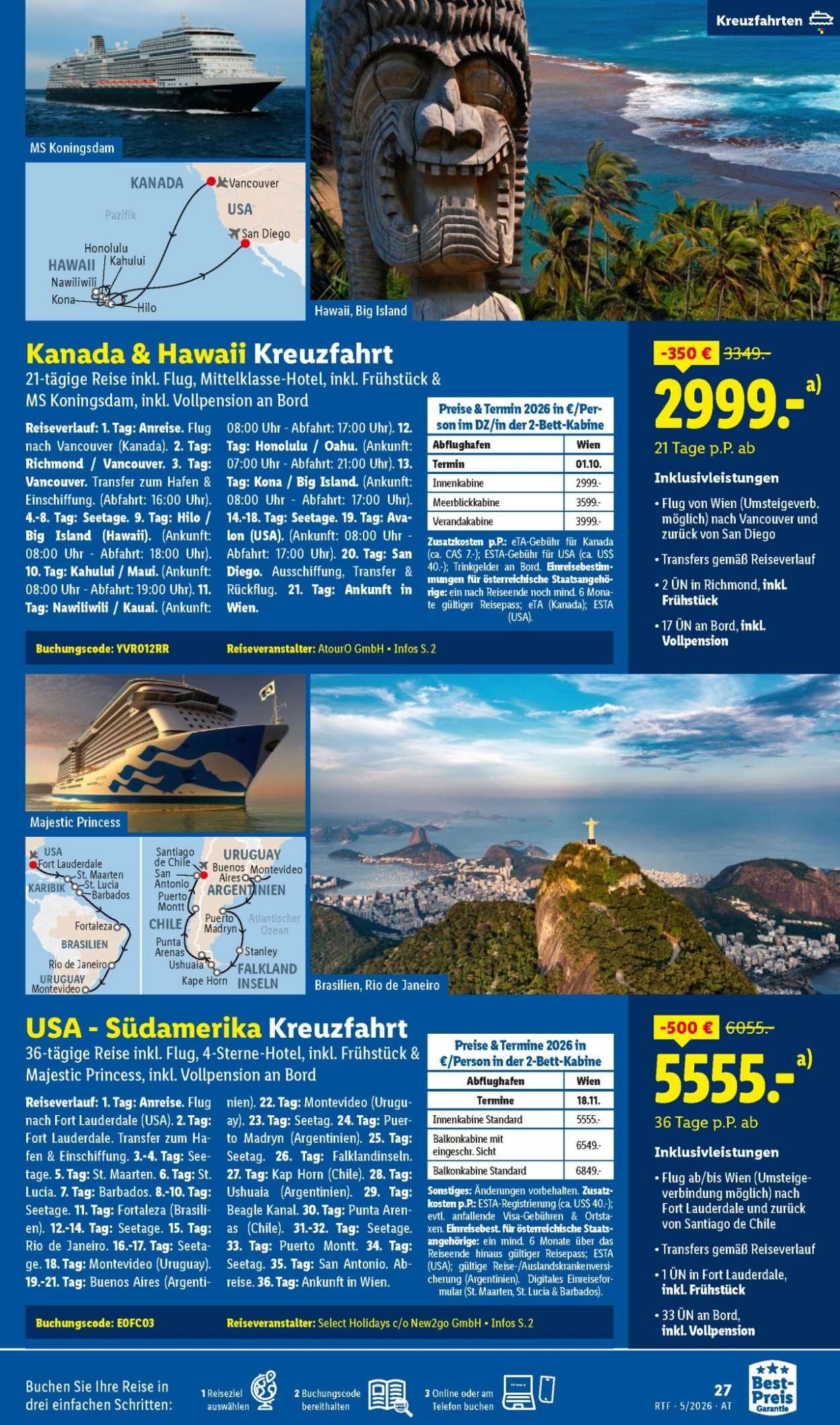 LIDL Flugblatt - Mai/Juni Reise-Highlights