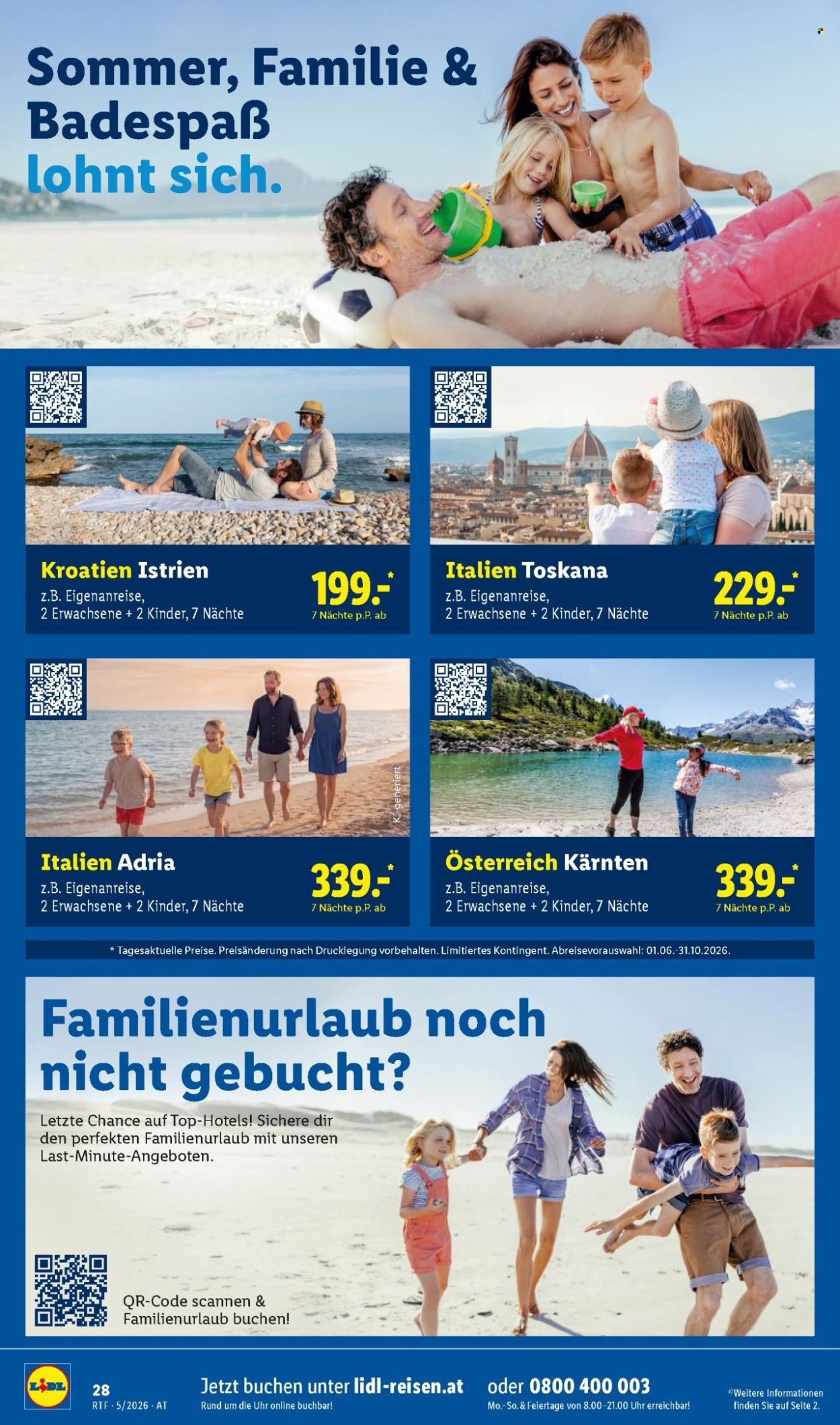 LIDL Flugblatt - Mai/Juni Reise-Highlights