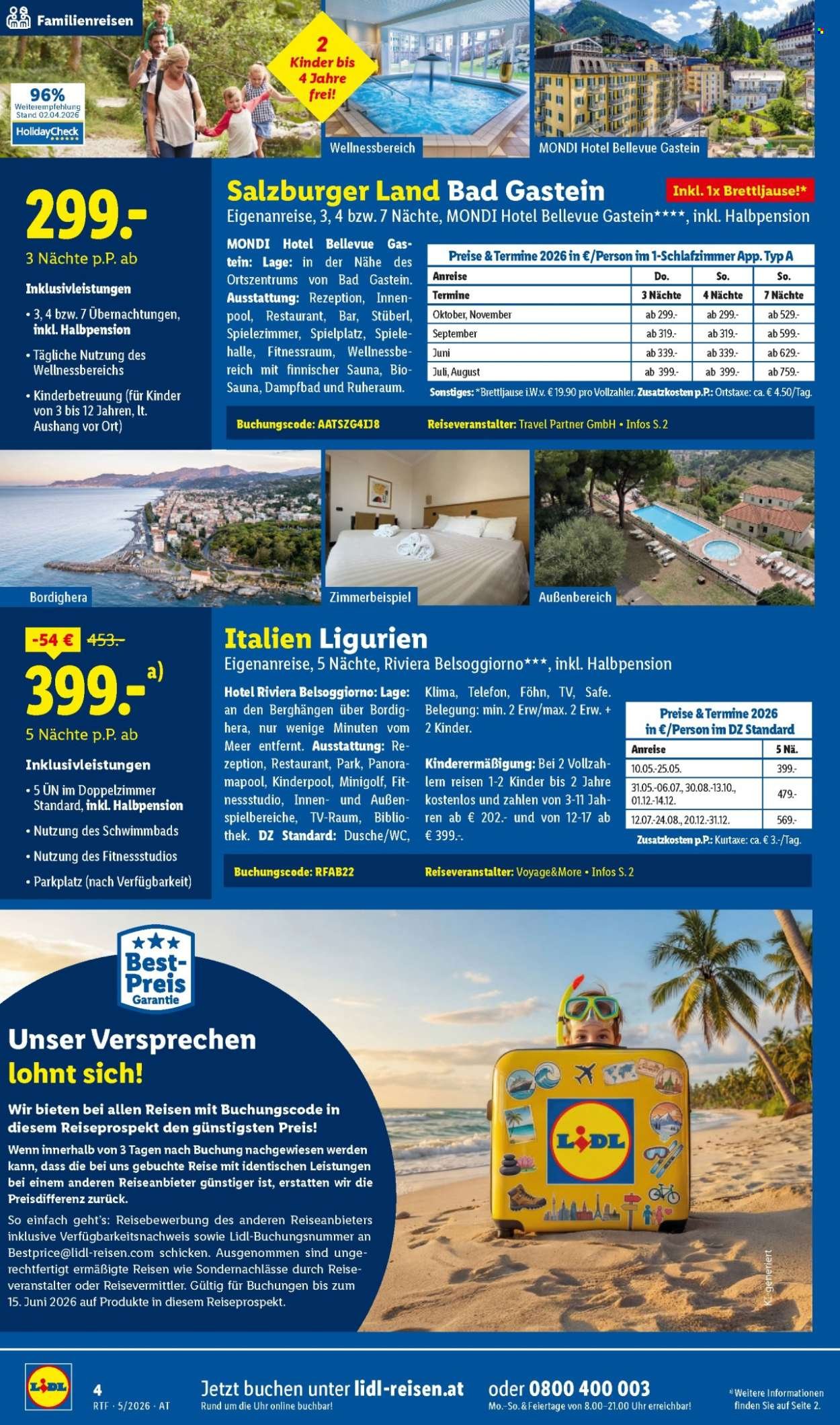 LIDL Flugblatt - Mai/Juni Reise-Highlights