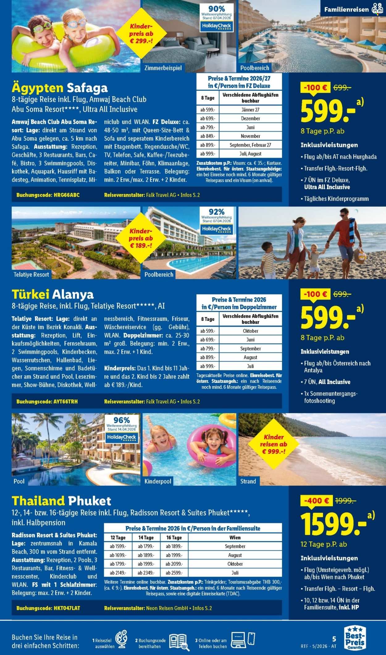 LIDL Flugblatt - Mai/Juni Reise-Highlights