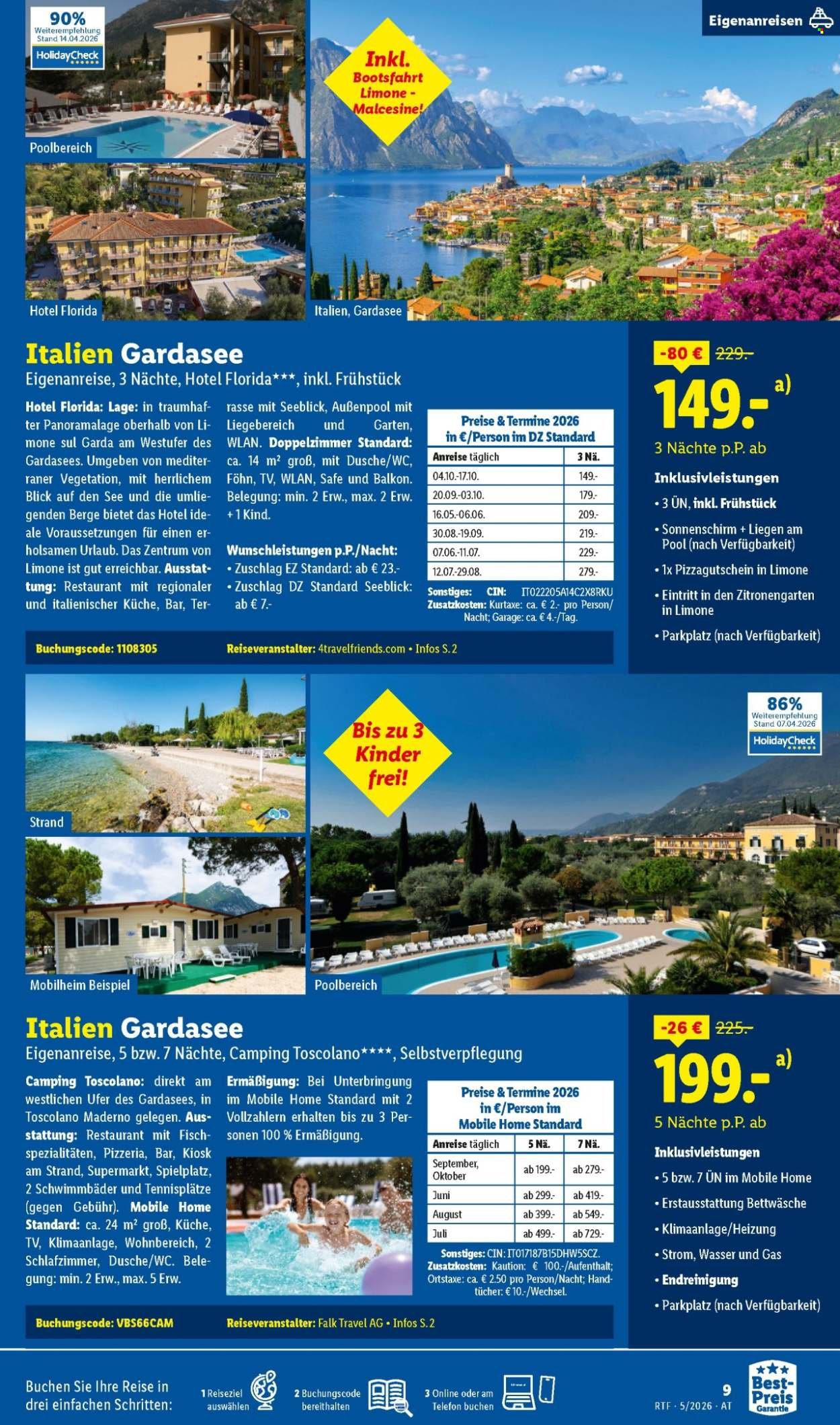 LIDL Flugblatt - Mai/Juni Reise-Highlights