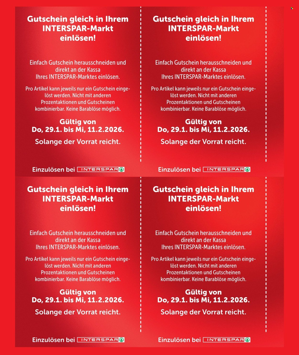 INTERSPAR Flugblatt - Gutscheinheft KW 05