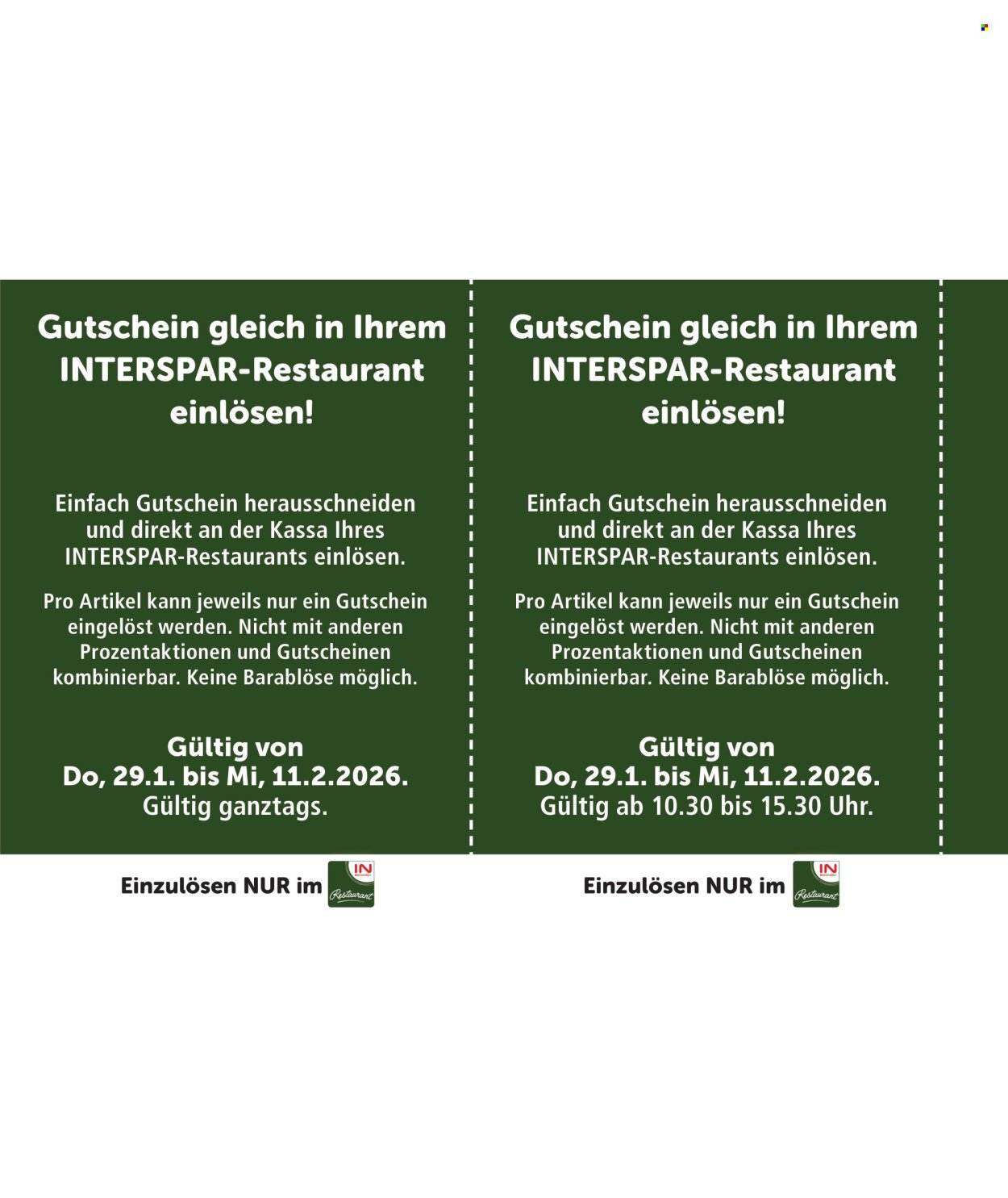 INTERSPAR Flugblatt - Gutscheinheft KW 05