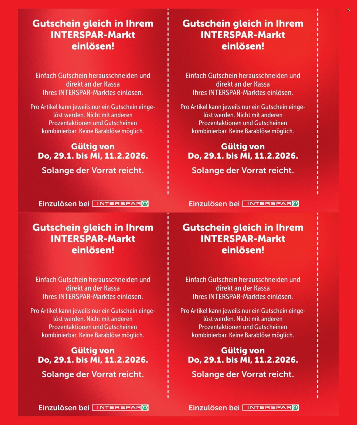 INTERSPAR Flugblatt - Gutscheinheft KW 05