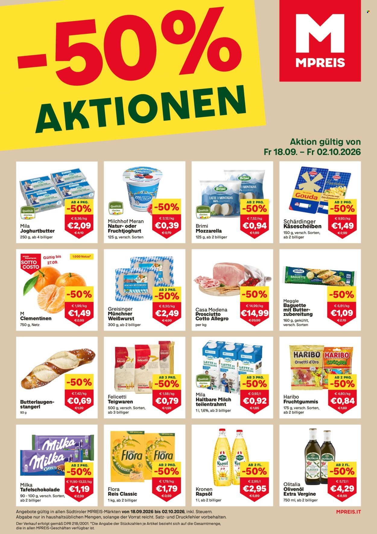 MPREIS Flugblatt - Ab Freitag, 18.9.2026