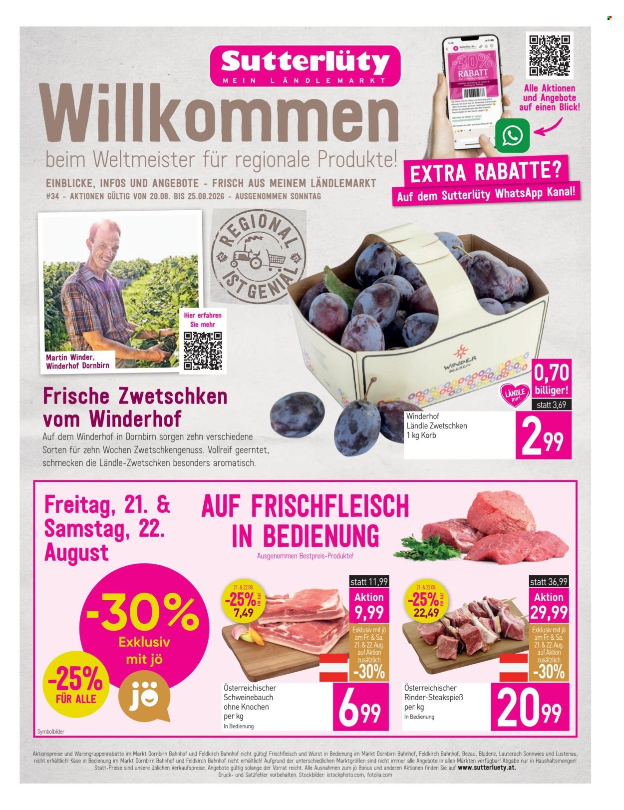 SUTTERLÜTY Flugblatt - Ab Donnerstag, 20.8.2026