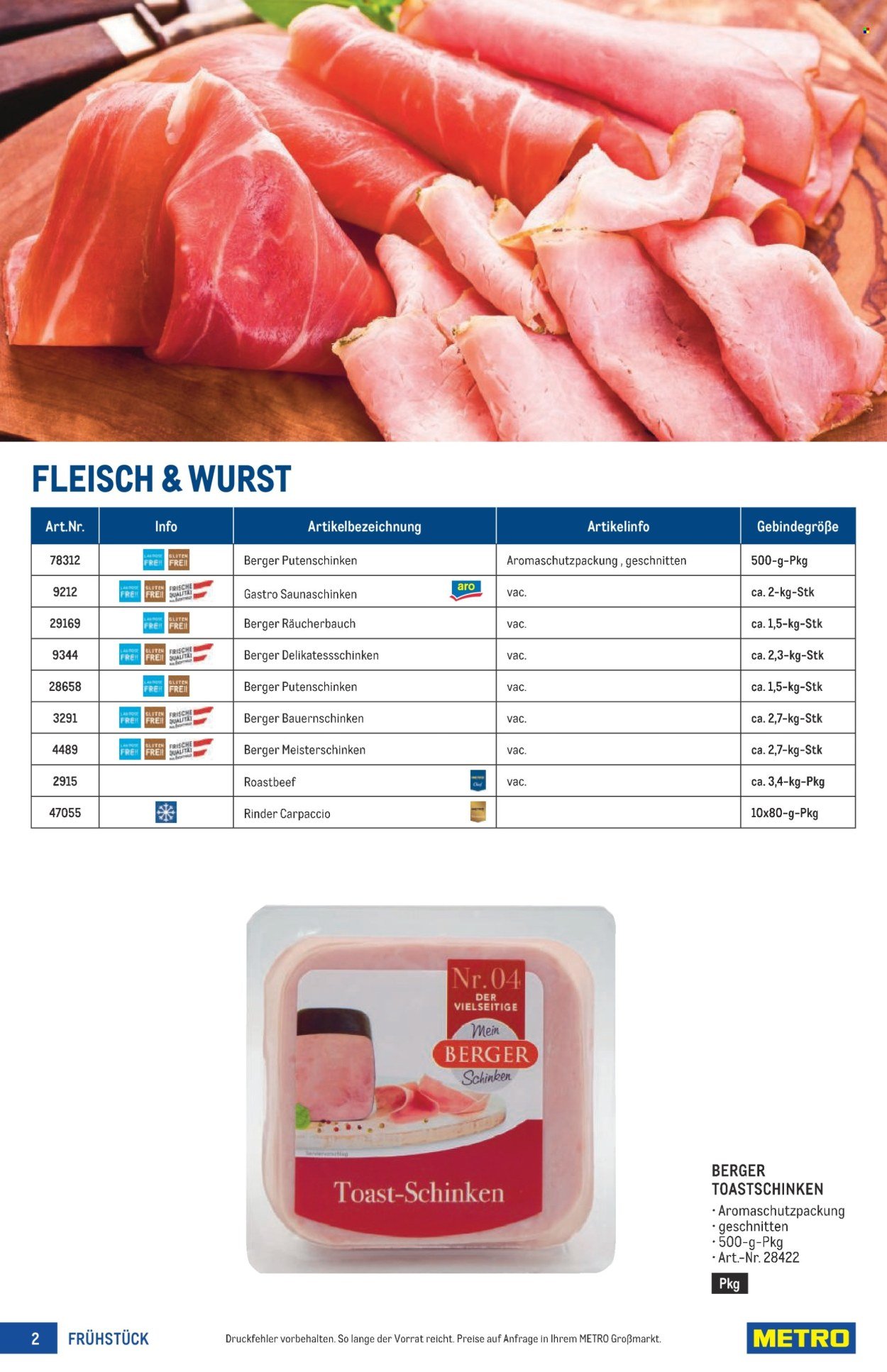 METRO Flugblatt - Frühstück Spezial