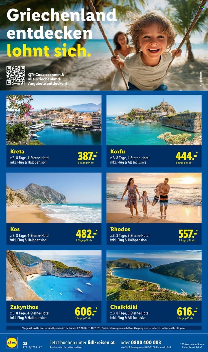 LIDL Flugblatt - Jänner/Februar Reise-Highlights