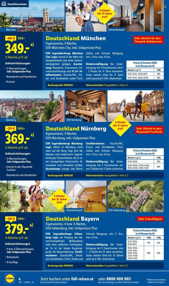 LIDL Flugblatt - Jänner/Februar Reise-Highlights