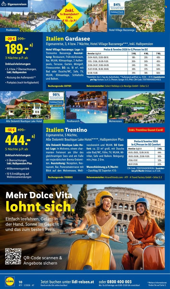 LIDL Flugblatt - Jänner/Februar Reise-Highlights