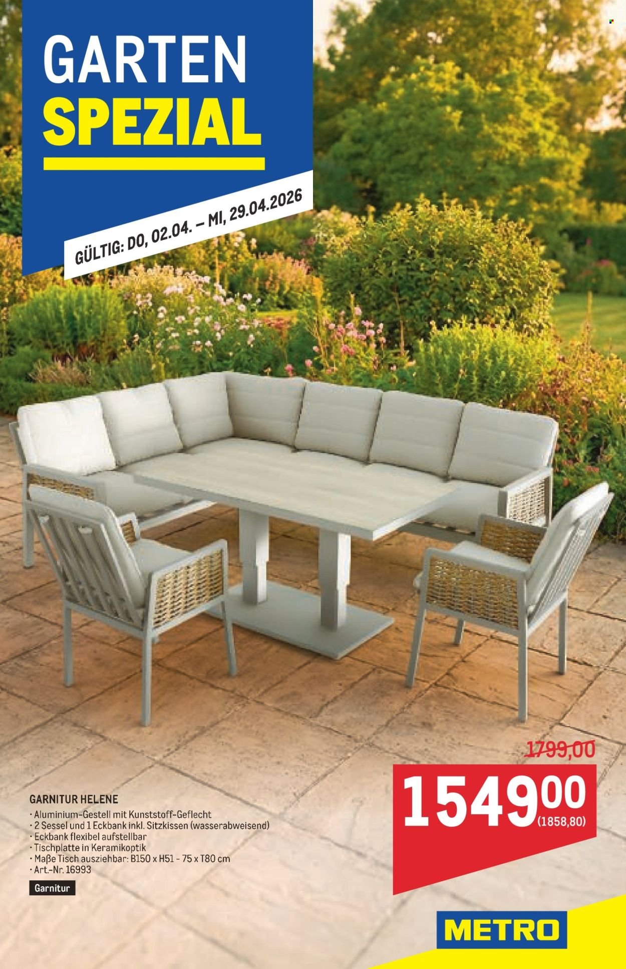METRO Flugblatt - Garten Spezial