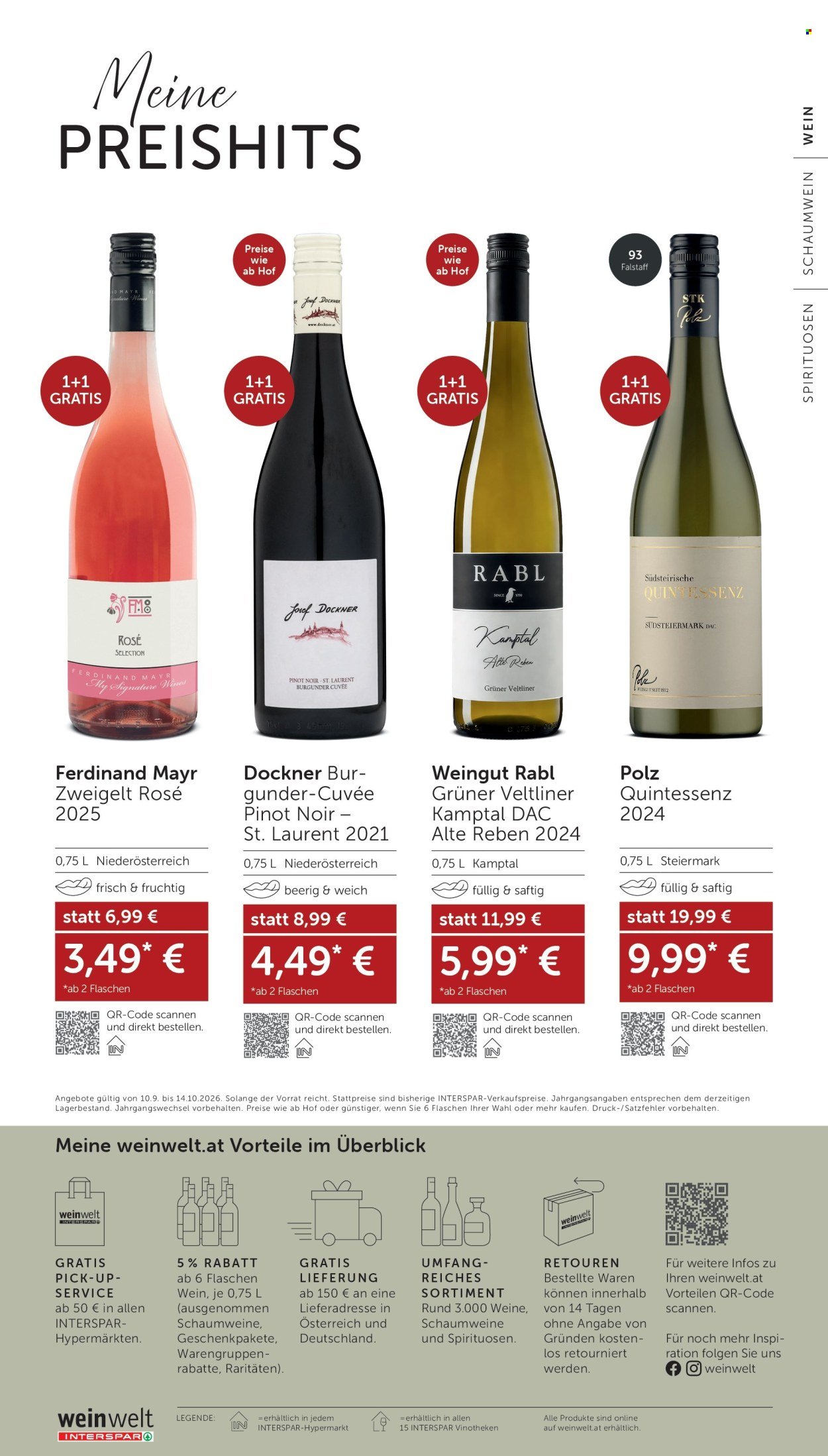 INTERSPAR Flugblatt - Ab Donnerstag, 10.9.2026