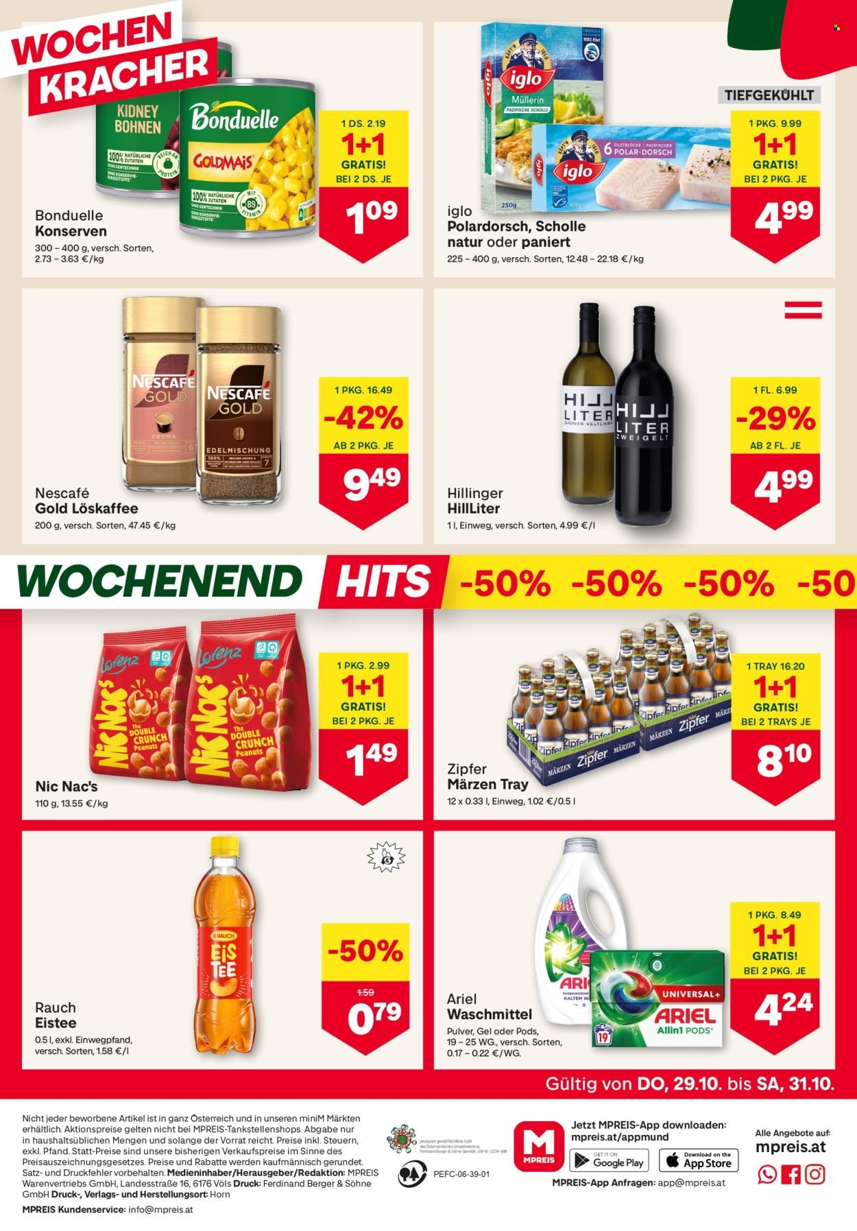 MPREIS Flugblatt - Ab Donnerstag, 29.10.2026