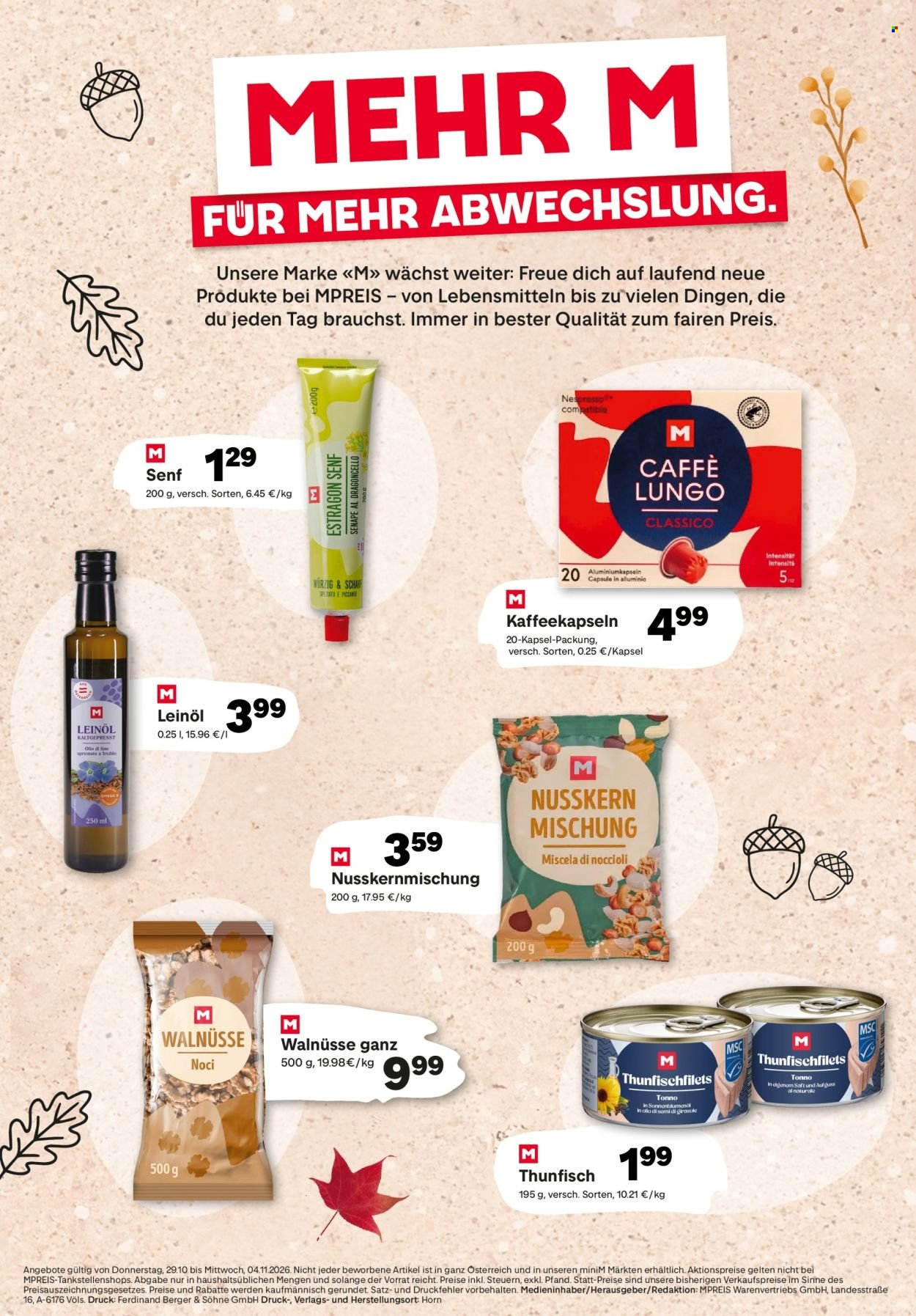 MPREIS Flugblatt - Ab Donnerstag, 29.10.2026