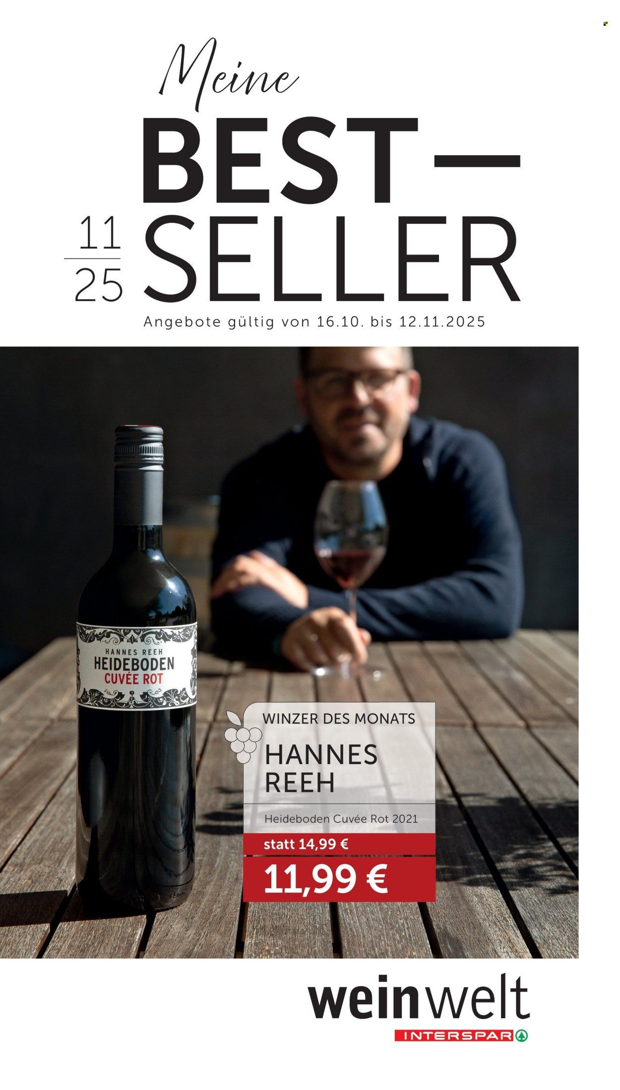 INTERSPAR Flugblatt - Weinwelt Bestseller 11/25 (2025-10-16 - 2025-11-12)