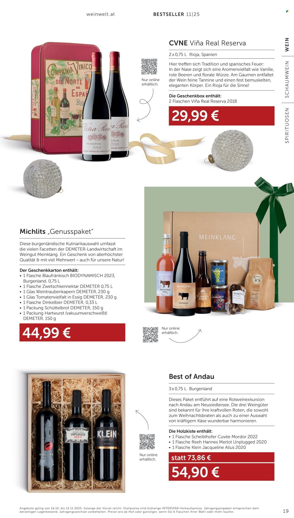 INTERSPAR Flugblatt - Weinwelt Bestseller 11/25 (2025-10-16 - 2025-11-12)