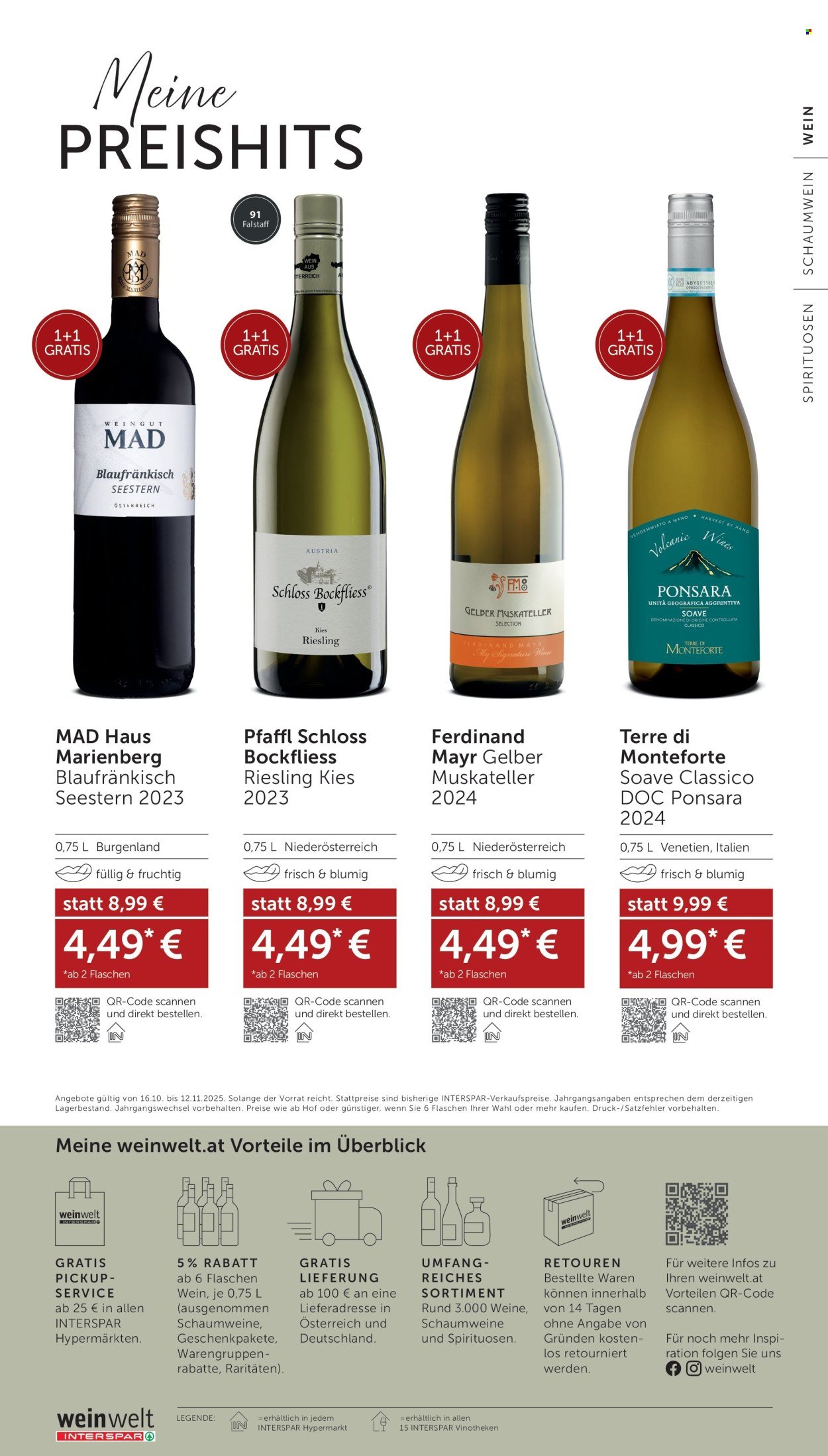 INTERSPAR Flugblatt - Weinwelt Bestseller 11/25 (2025-10-16 - 2025-11-12)