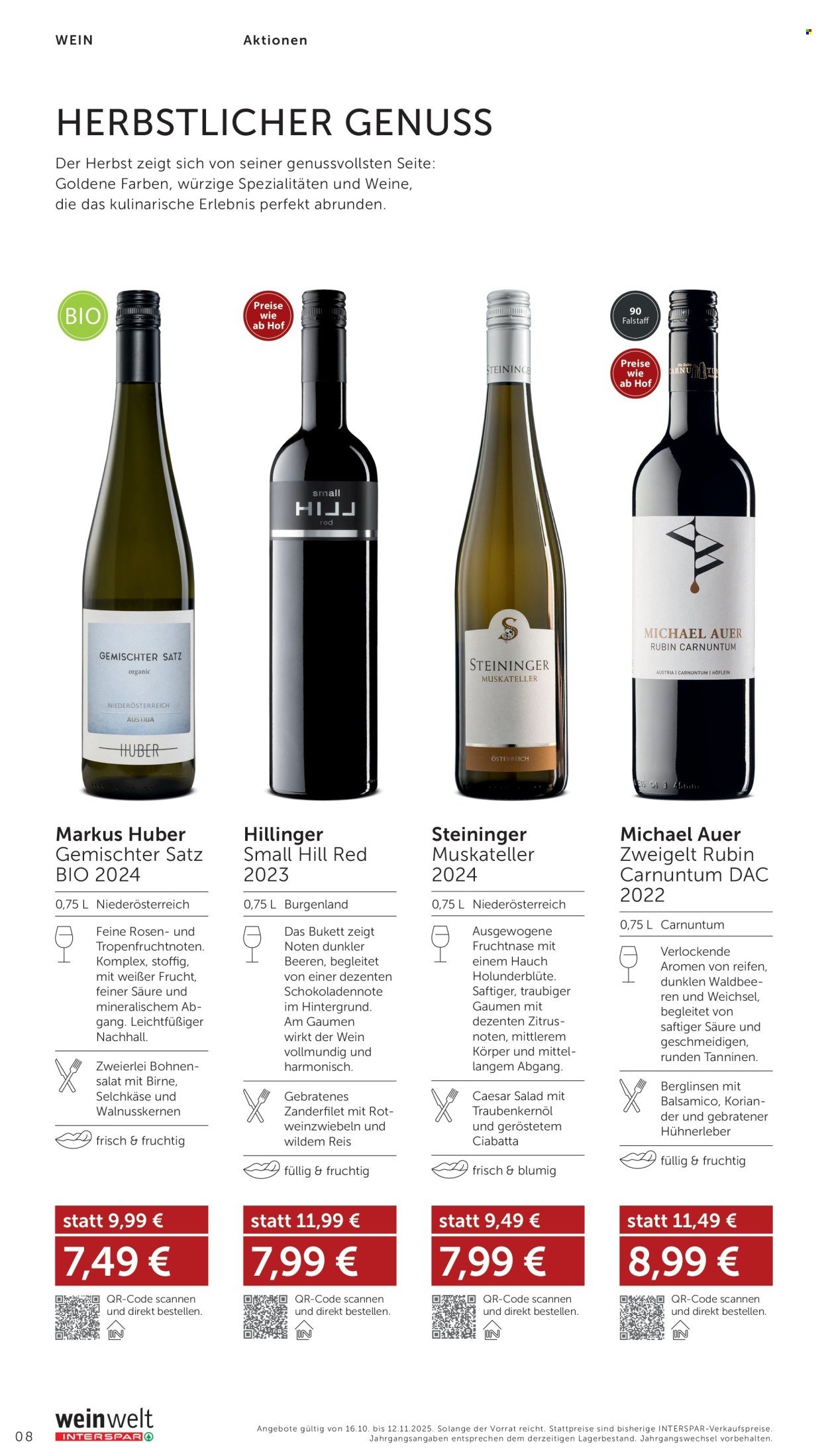 INTERSPAR Flugblatt - Weinwelt Bestseller 11/25 (2025-10-16 - 2025-11-12)