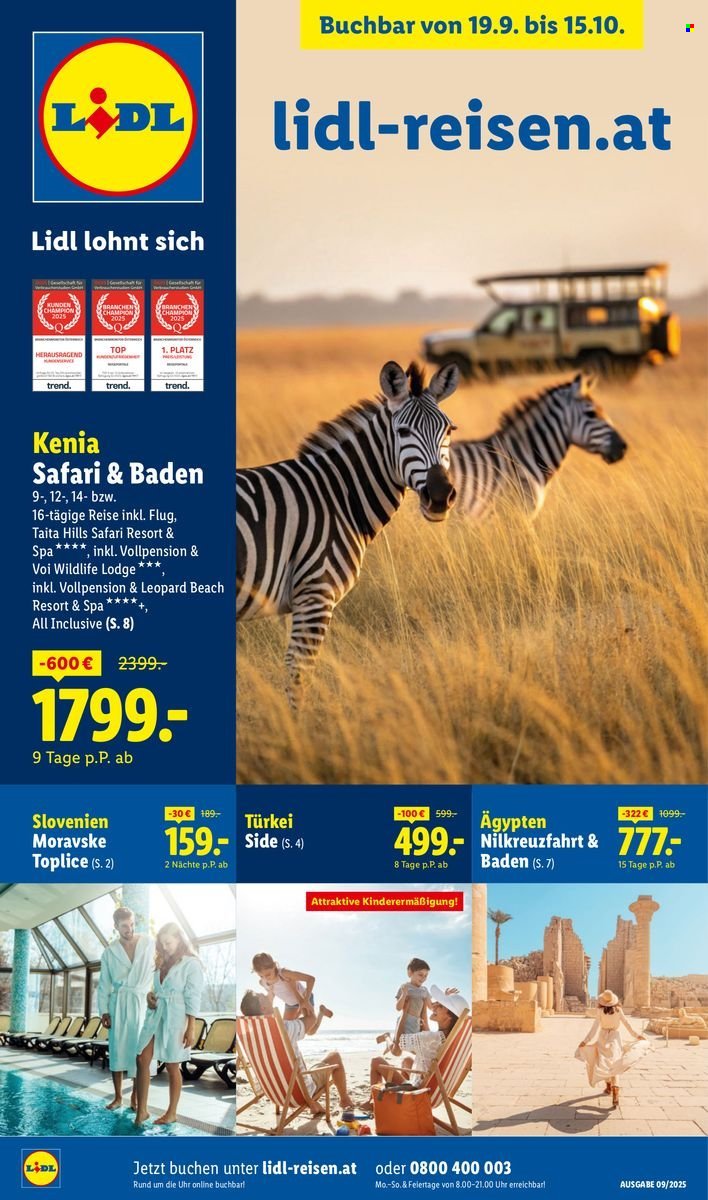 LIDL Flugblatt - Reisen - September/Oktober Reise-Highlights (2025-09-19) | 1