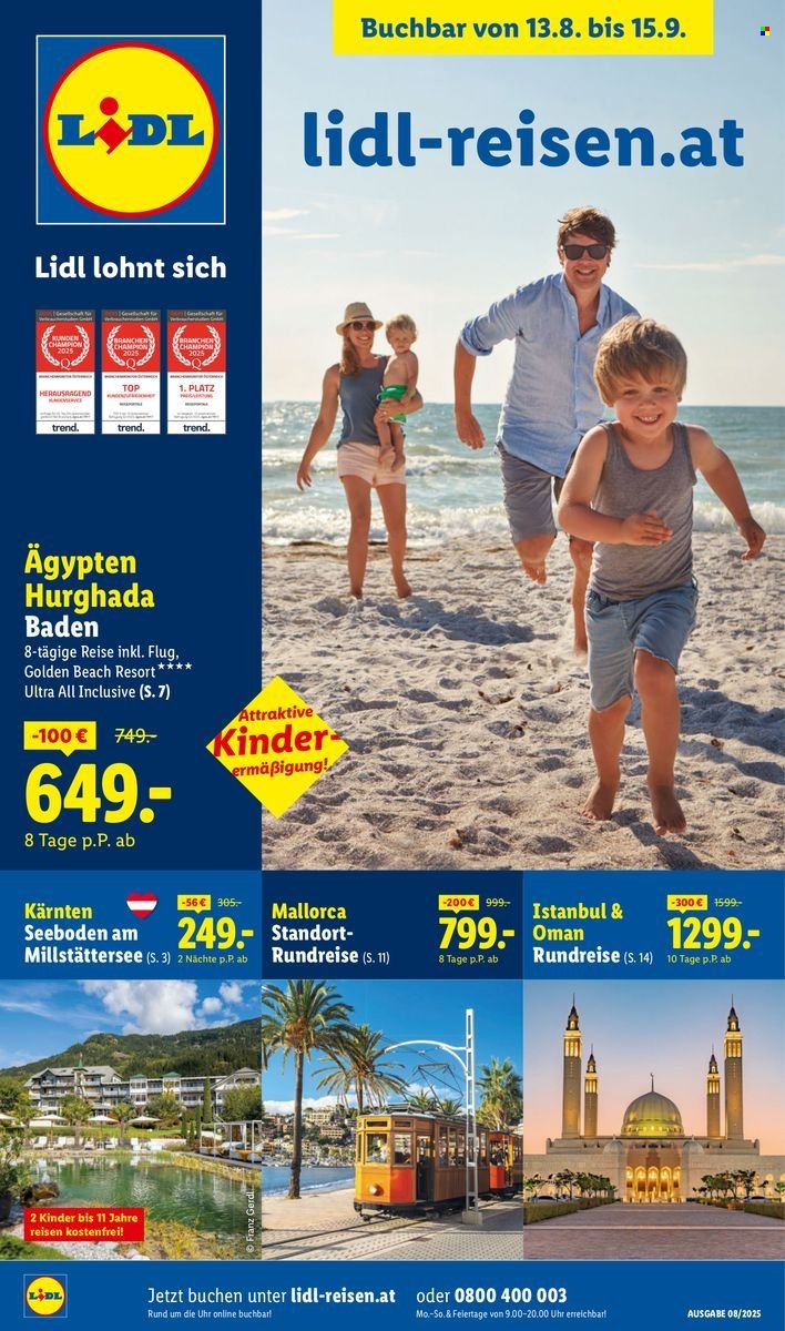 LIDL Flugblatt - August/September Reise-Highlights (2025-08-20) | 1