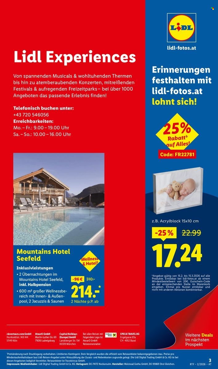 LIDL Flugblatt - Februar/März Reise-Highlights