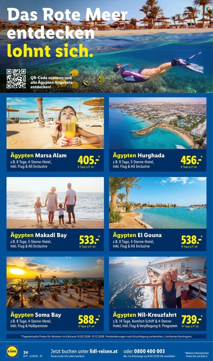 LIDL Flugblatt - Februar/März Reise-Highlights