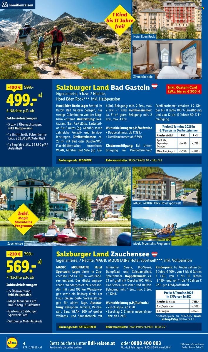 LIDL Flugblatt - Februar/März Reise-Highlights