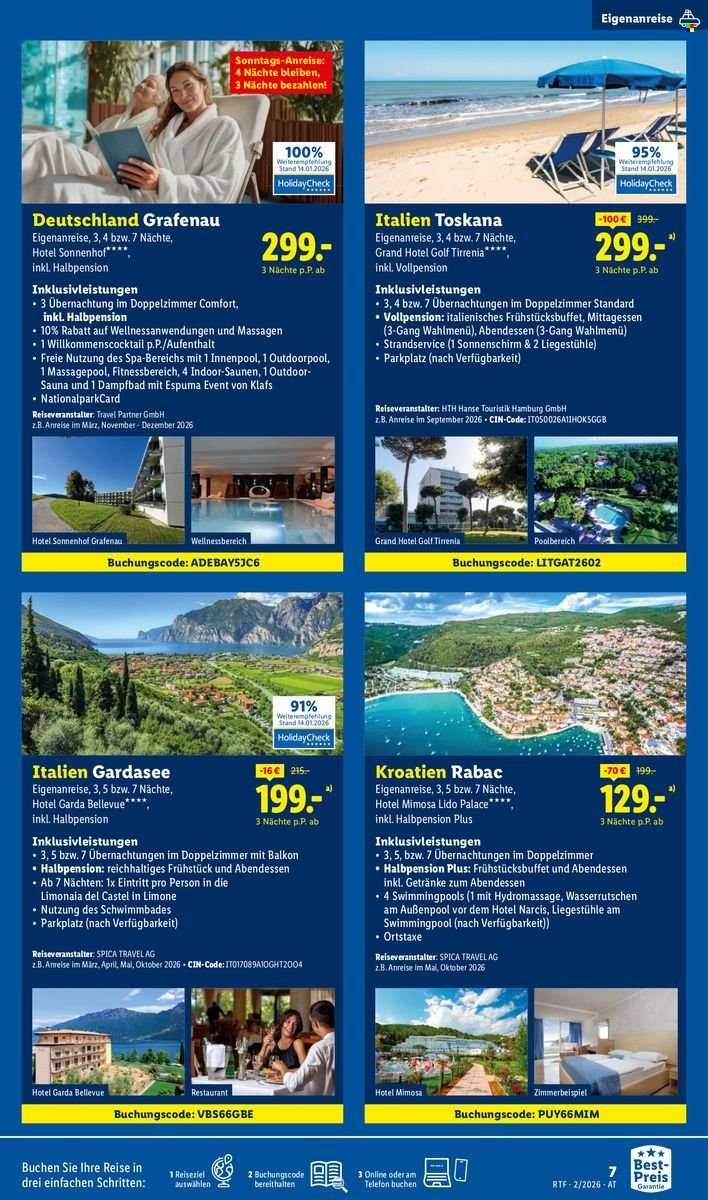 LIDL Flugblatt - Februar/März Reise-Highlights
