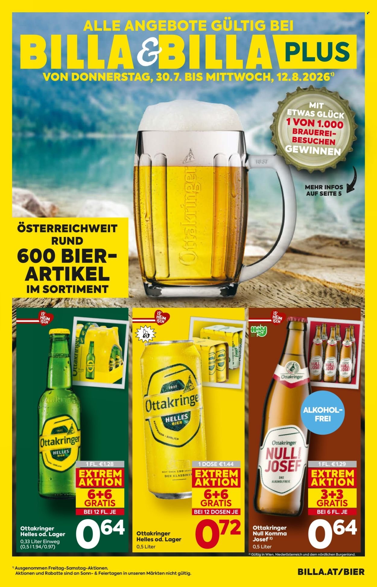 BILLA Flugblatt - Ab Donnerstag, 30.7.2026