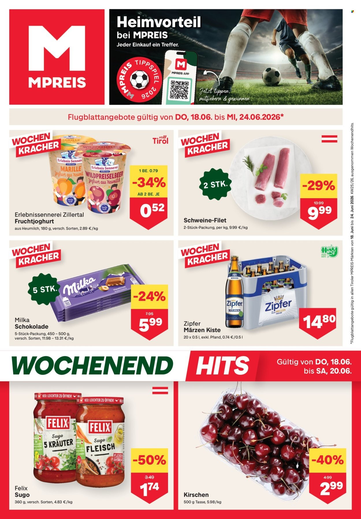 MPREIS Flugblatt - Ab Donnerstag, 18.6.2026