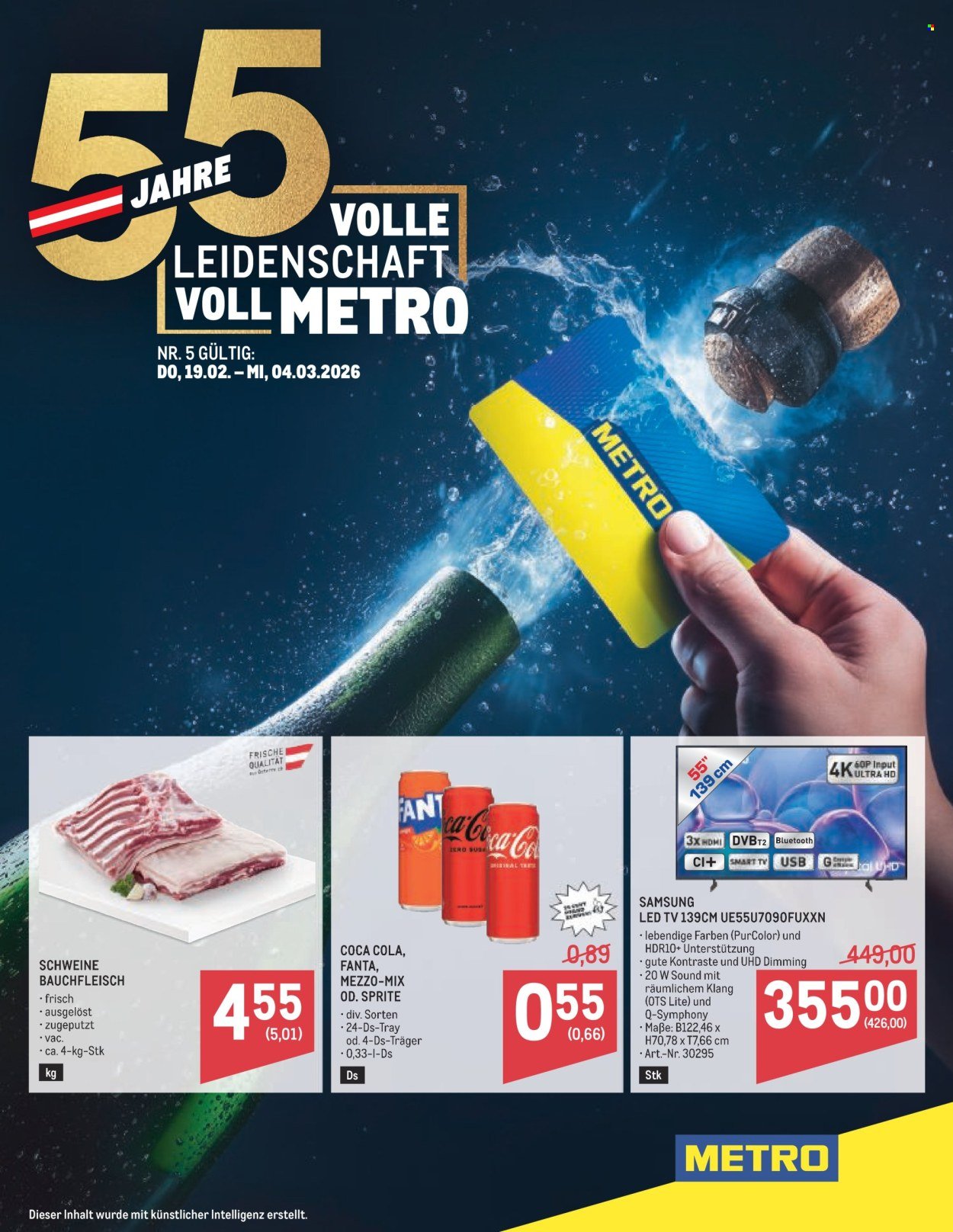 METRO Flugblatt - 55 Jahre Preisfeuerwerk