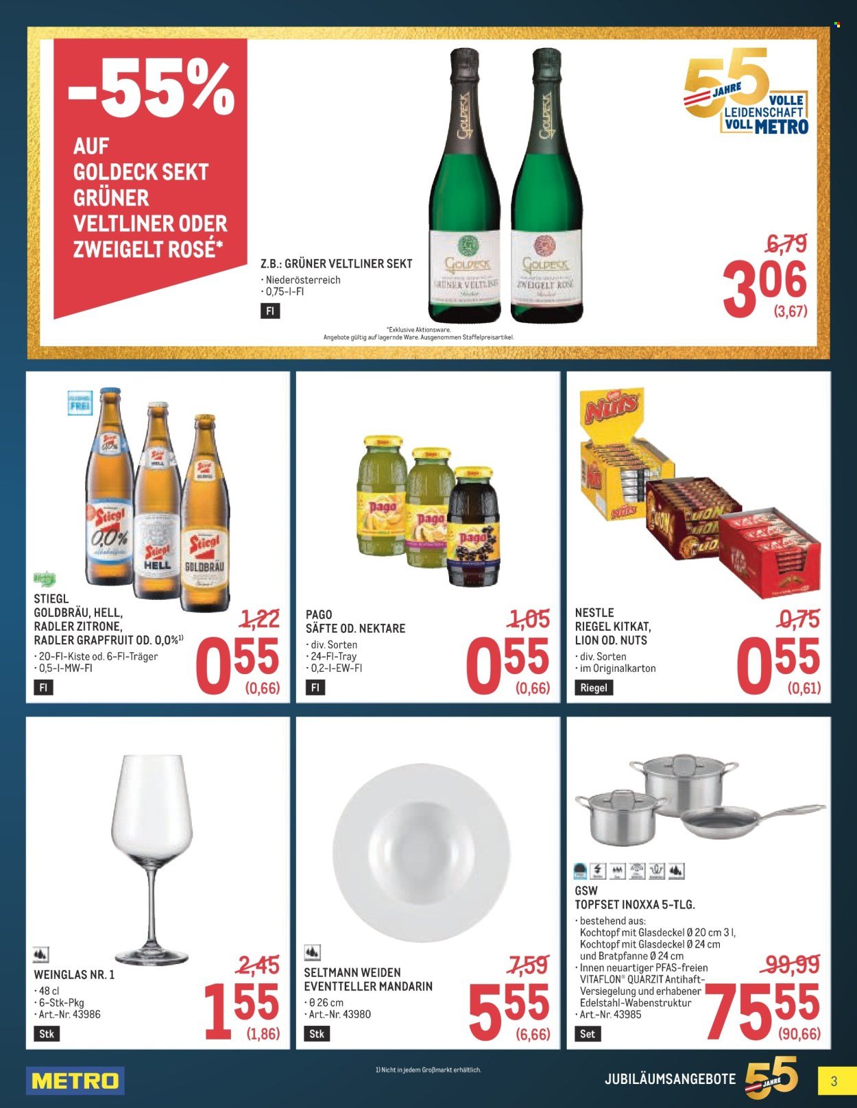 METRO Flugblatt - 55 Jahre Preisfeuerwerk