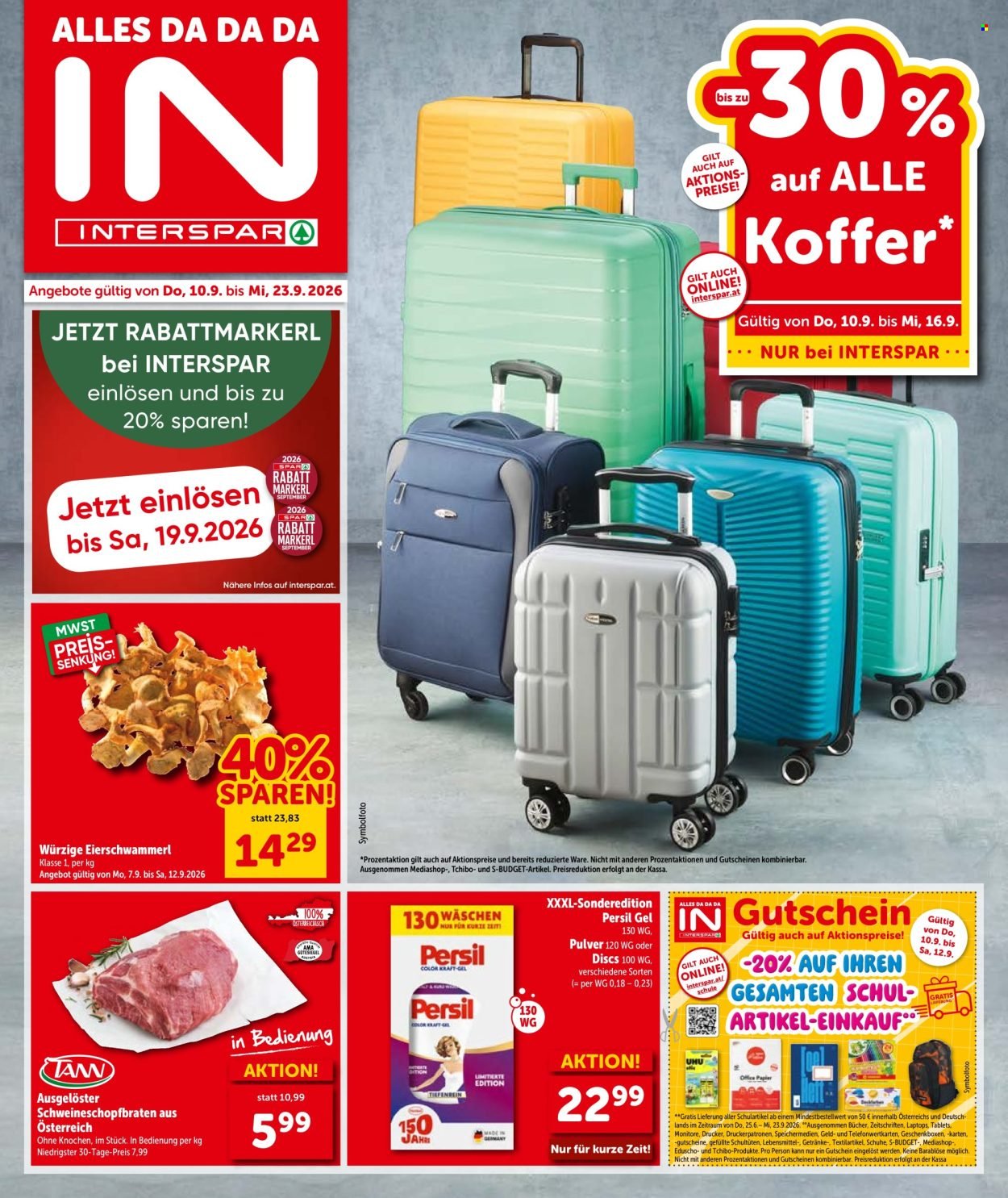 INTERSPAR Flugblatt - Ab Donnerstag, 10.9.2026