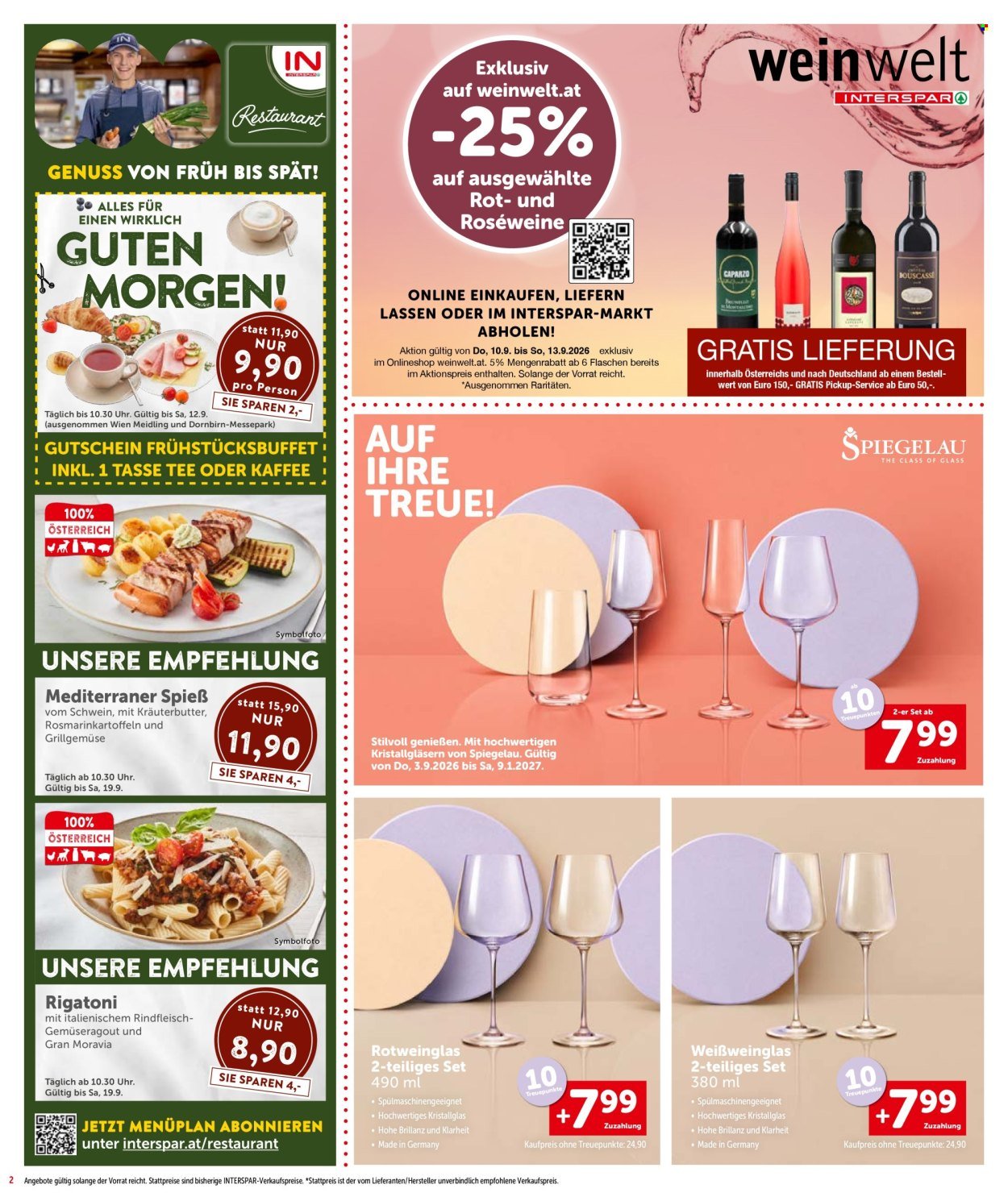 INTERSPAR Flugblatt - Ab Donnerstag, 10.9.2026