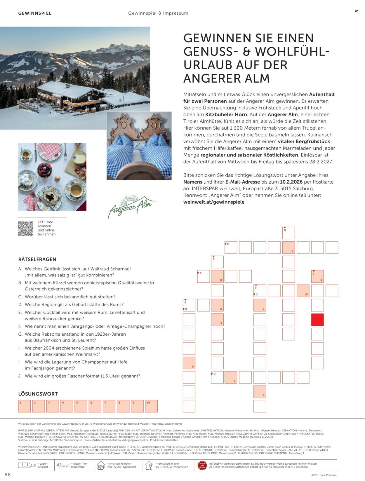INTERSPAR Flugblatt - Weinwelt Magazin Winter