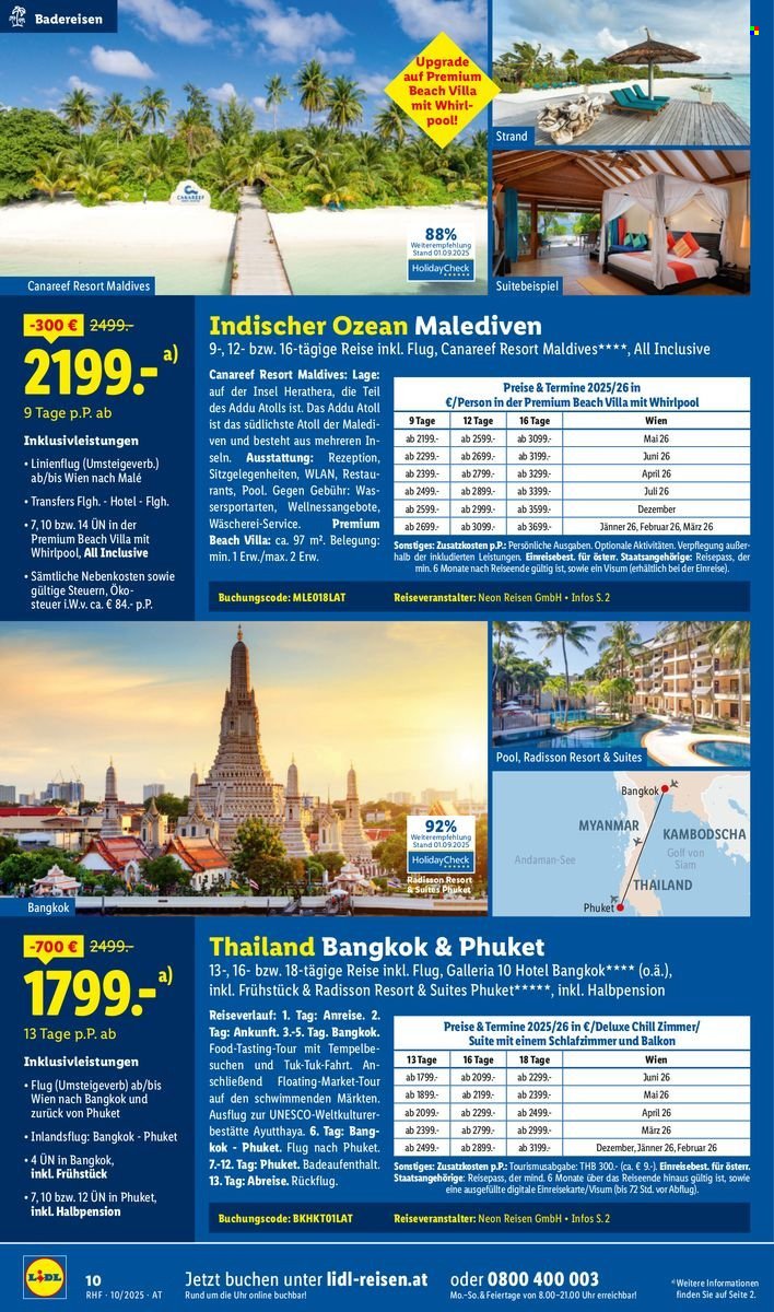 LIDL Flugblatt - Reisen - Oktober Reise-Highlights (2025-09-27 - 2025-10-31)