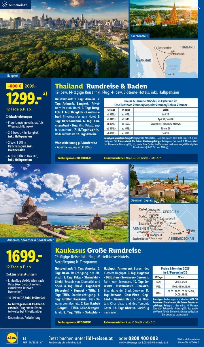 LIDL Flugblatt - Reisen - Oktober Reise-Highlights (2025-09-27 - 2025-10-31)